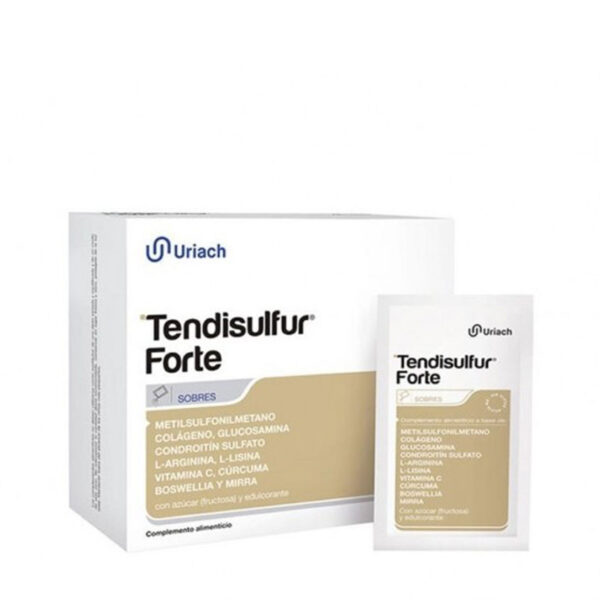 Tendisulfur Forte 28 sobre. Aporte de colágeno, vitamina C y otros nutrientes